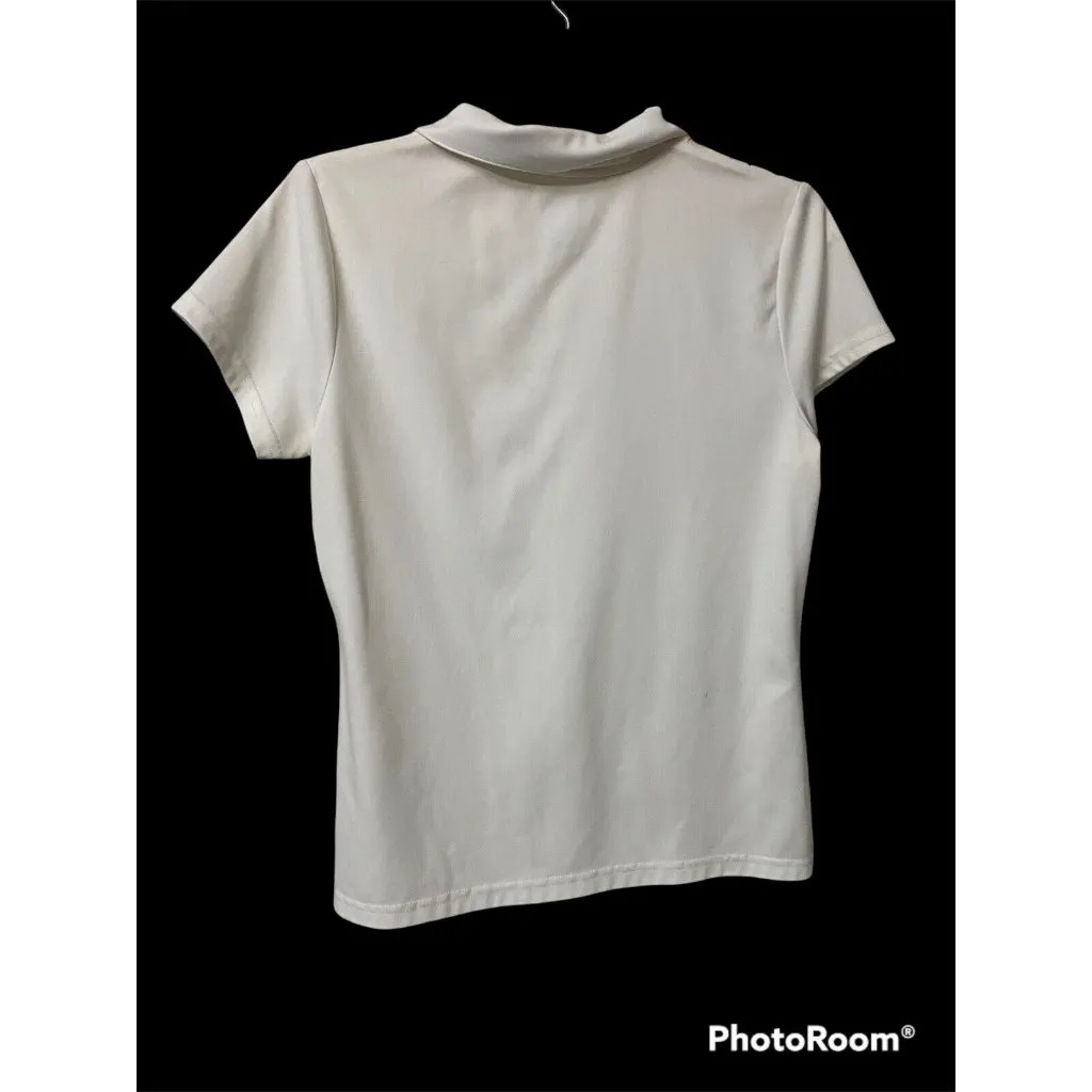 Izod Perform Xtreme function golf cool-fx polo Sz M Retro Circles Orange Brown - Image 3