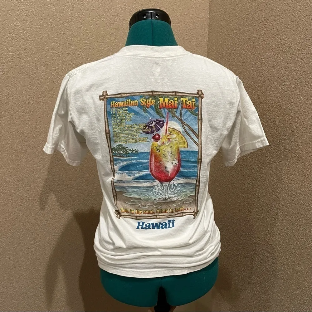 Got Mai Tai Recipe Hawaii White Short Sleeve T-Shirt - Image 3