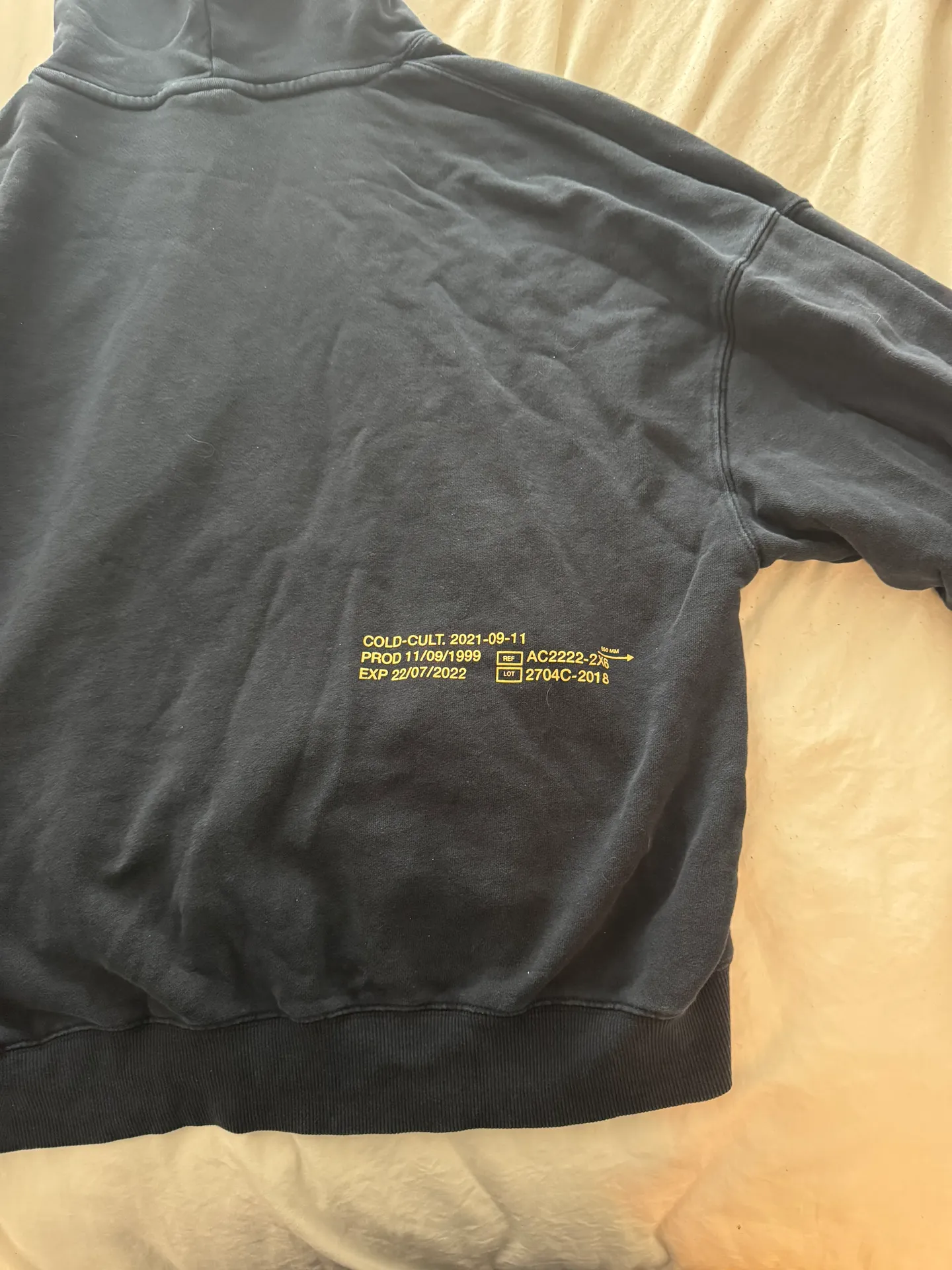 Cold Culture hoodie Blue Size L - Image 4