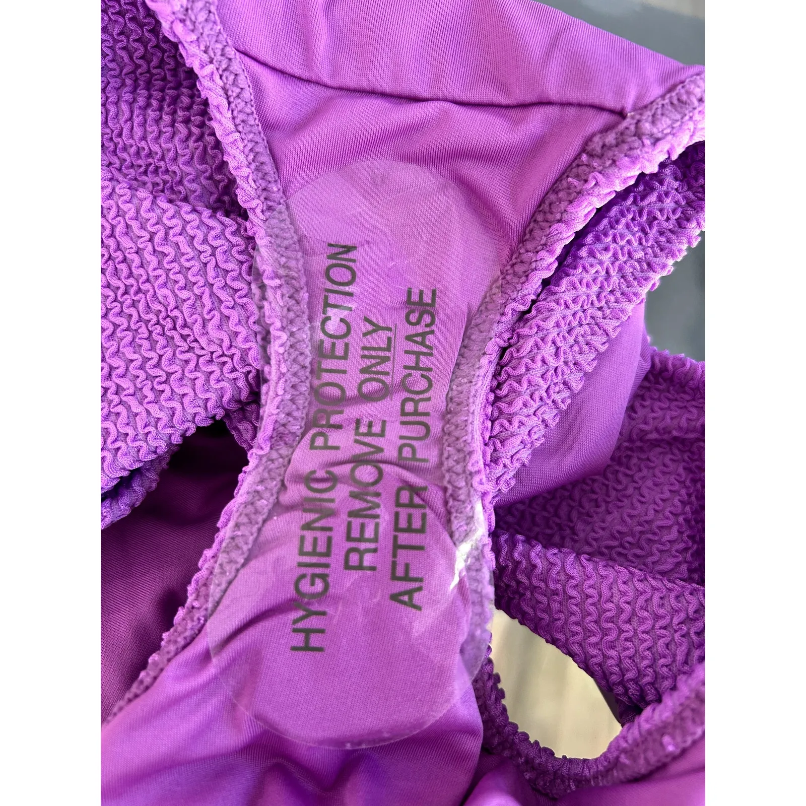 Show Me Your Mumu Sail Bikini Bottom in Ultra Violet Scrunch 1X NWT - Image 6