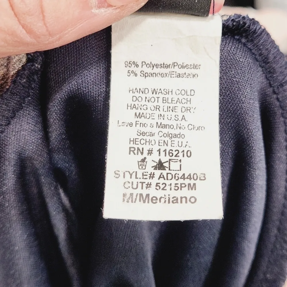 WINDSOR Navy and Gray Mini Backless Long Sleeved Abstract Dress Size: M - Image 12