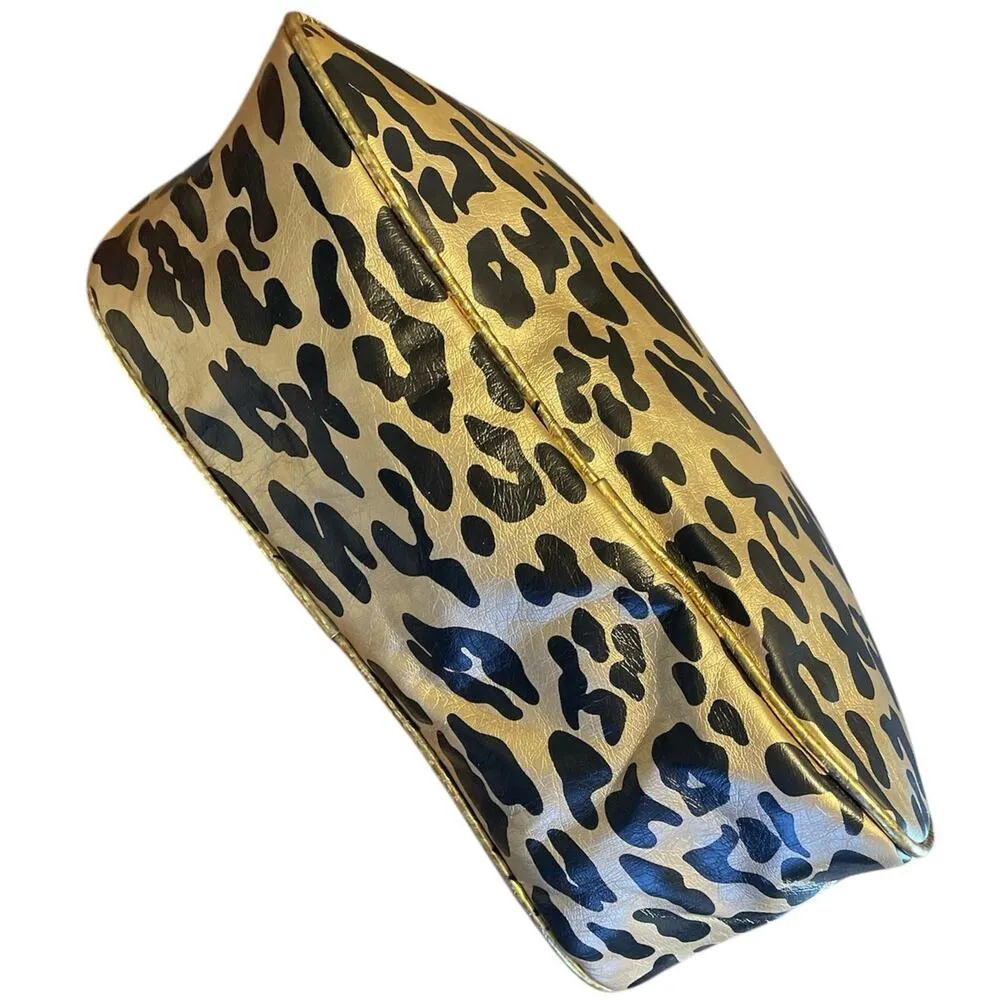 Betsey Johnson Betsyville Metallic Animal Print Satchel with Mirror - Image 3