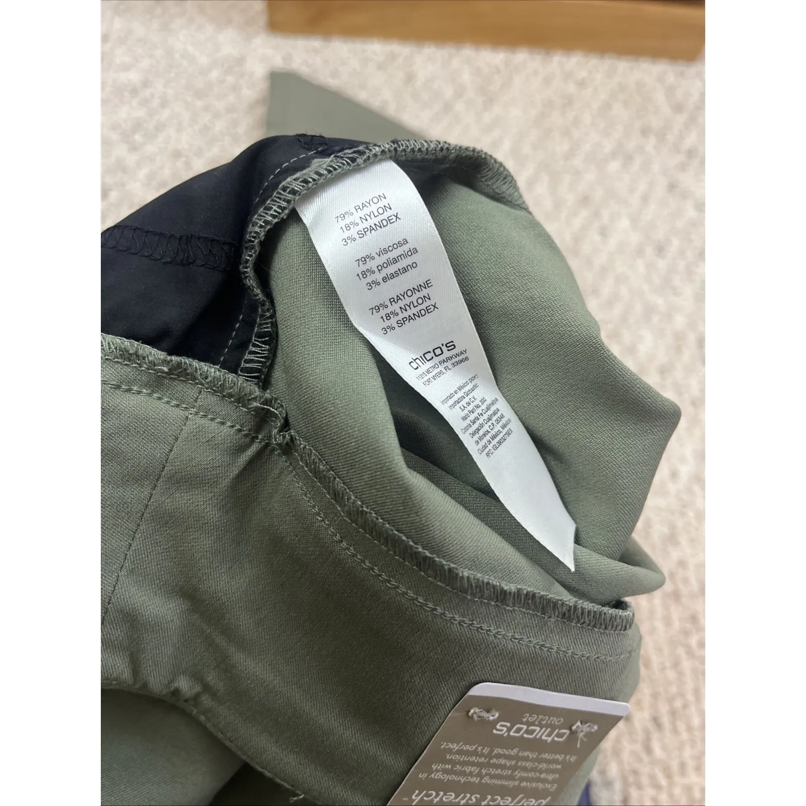 Chico's  NWT Fabulously Slimming Perfect Stretch Preppy Pull On Ankle Pants - Image 9