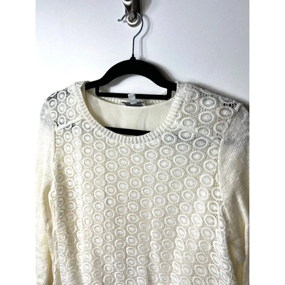 Lucky brand linen‎ sweater women’s medium - Image 3