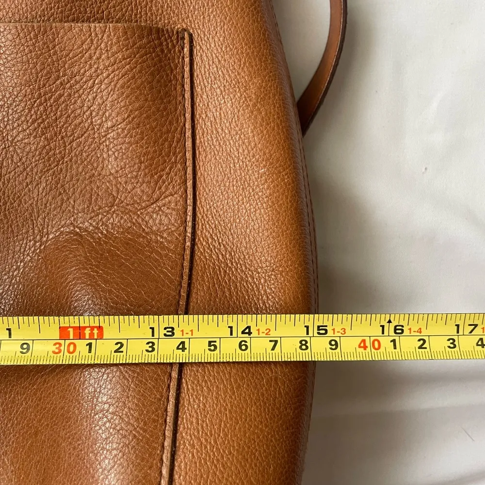 Madewell Brown Leather Transport Tote Bag - Image 14