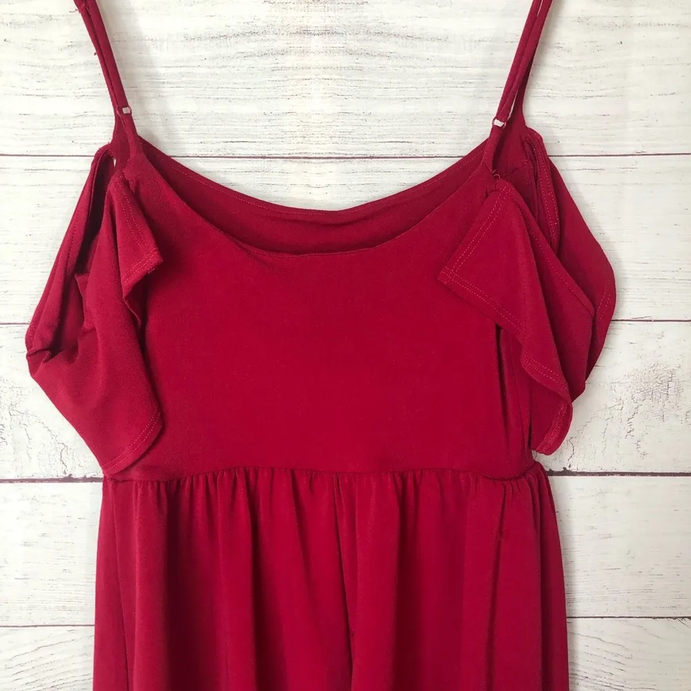 Urban Outfitters Flutter Sleeve Flowy Romper M - Image 6