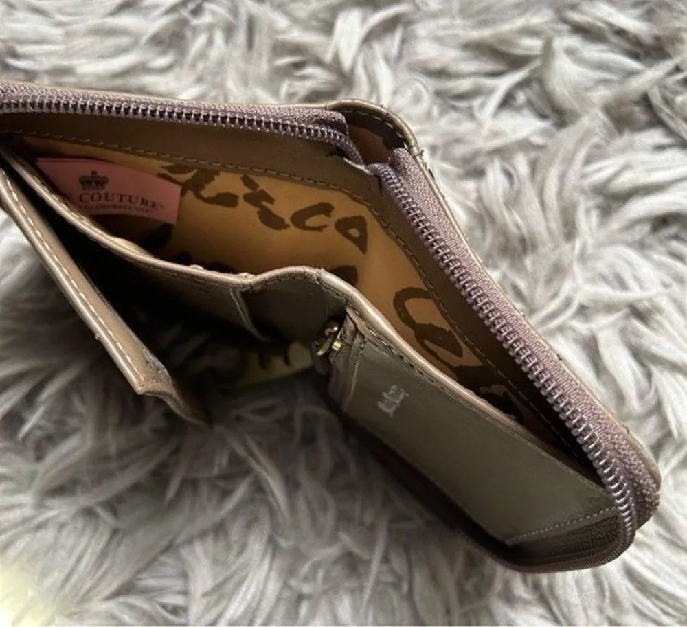 Vintage Juicy Couture Y2K rare tan & brown velour velvet wallet - Image 10