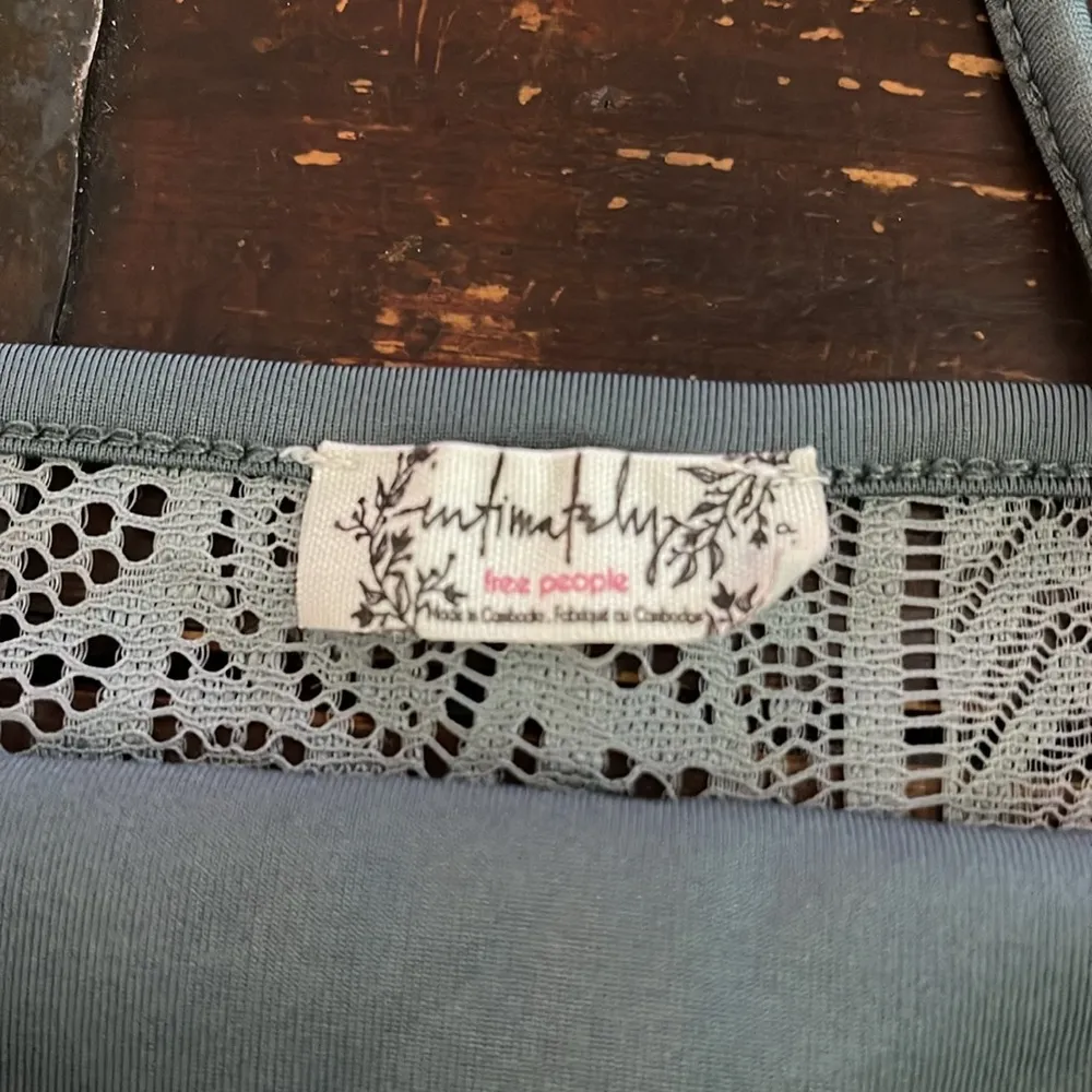 Teal Lace Bralette Cami Size S - Image 3