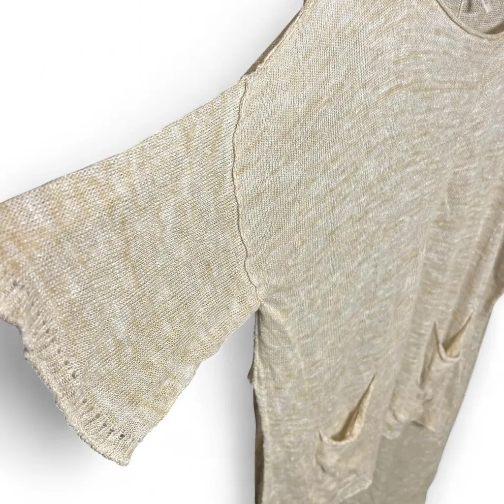 Free People Mélange High Low Sweater Top Size M - Image 5