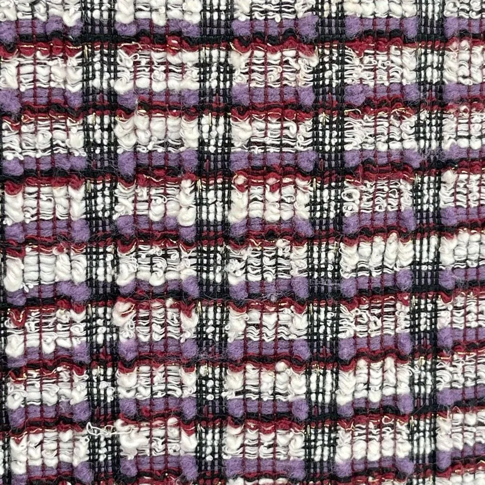 Coco and Shay Multi Metallic Tweed Boucle Pullover Crewneck Shirt Dress Large Black - Image 9