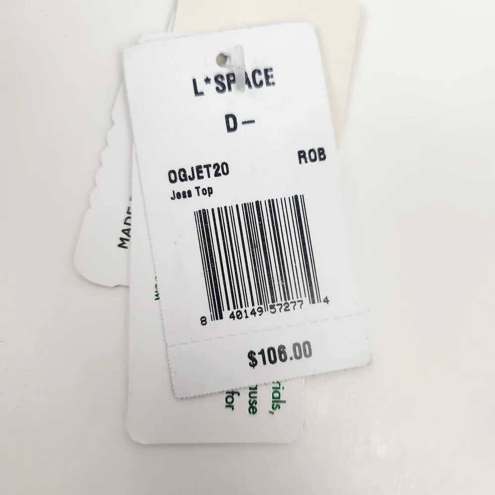 L*Space Jess Bikini Top in Rosebud Pink Ribbed Size D NWT - Image 5