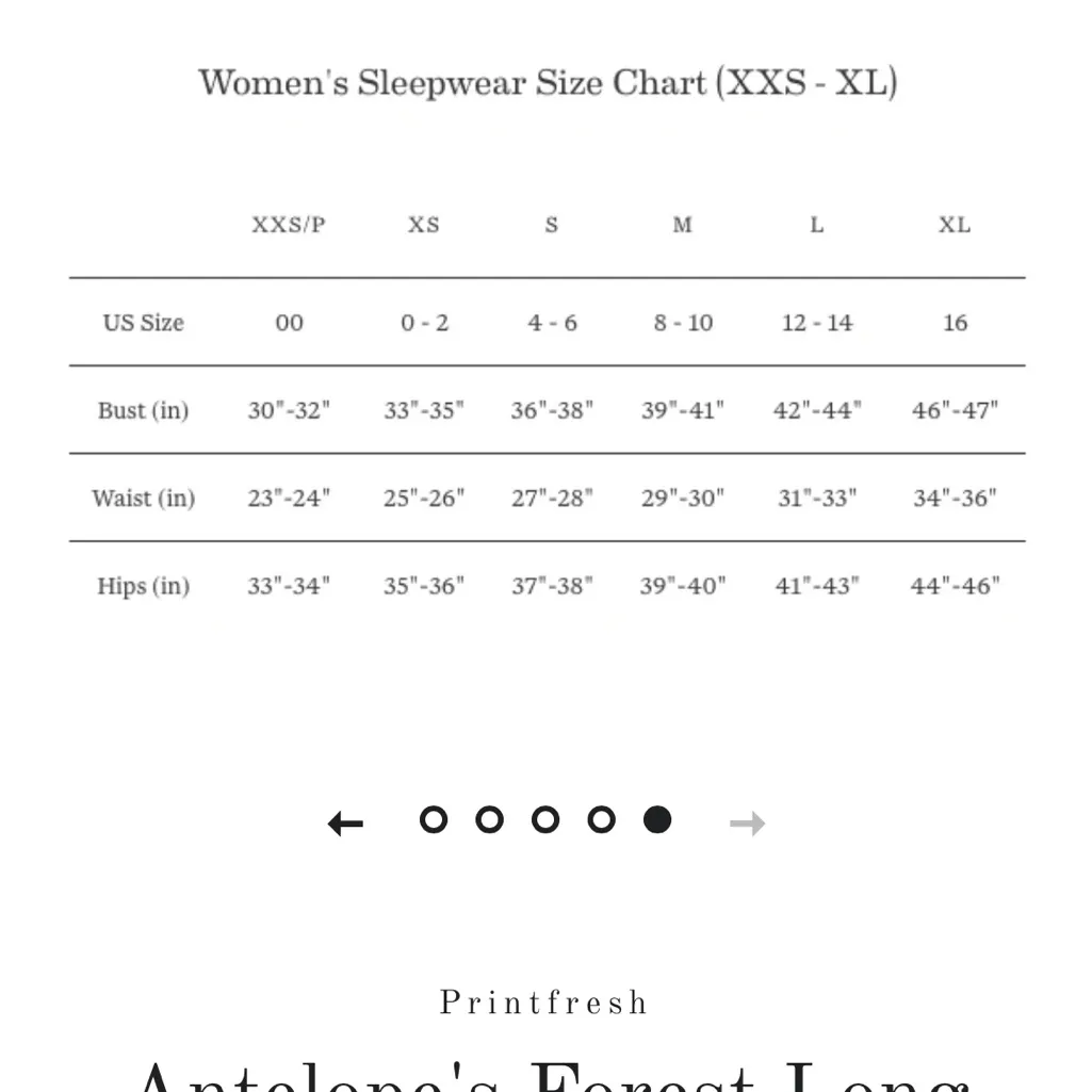 PRINTFRESH Antelope forest red sleep shirt size‎ large - Image 8