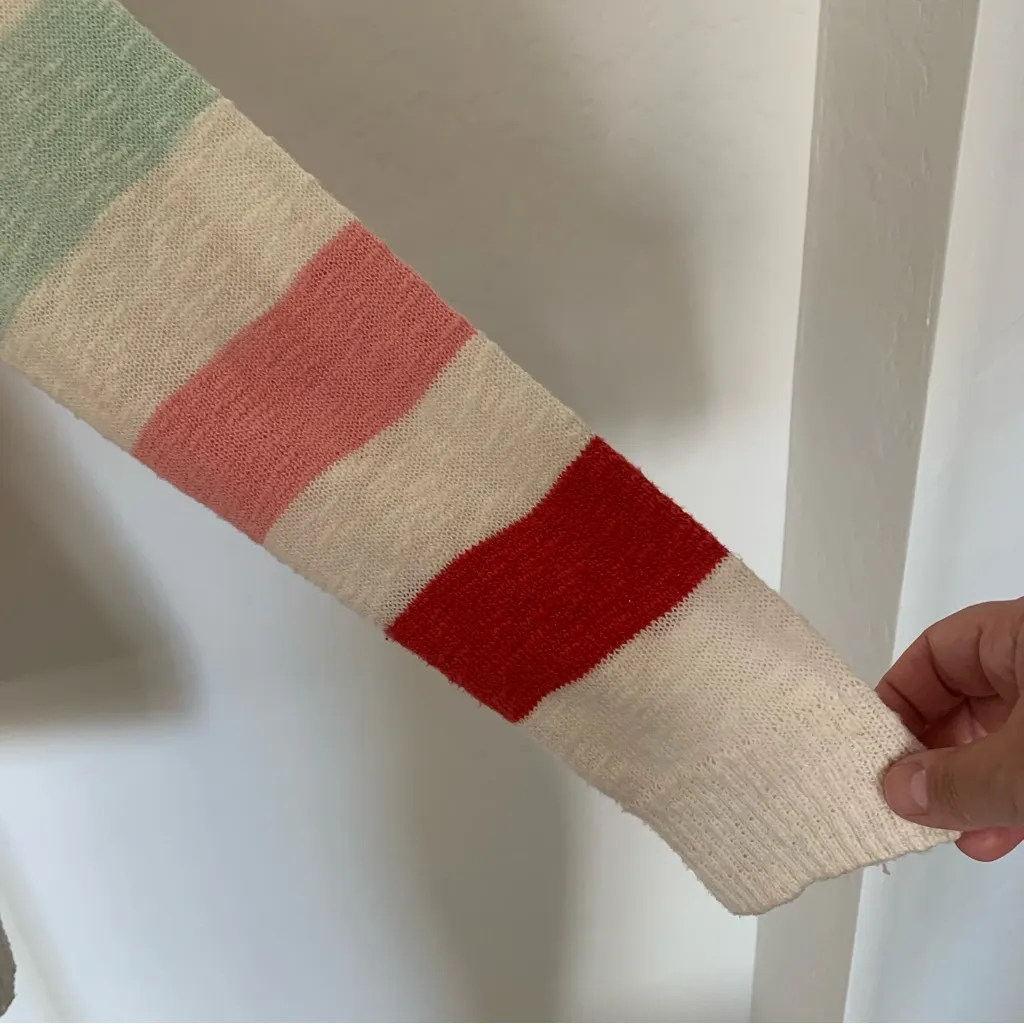 Talbots Fun Multicolor Striped Boatneck Sweater Size XS - Image 6