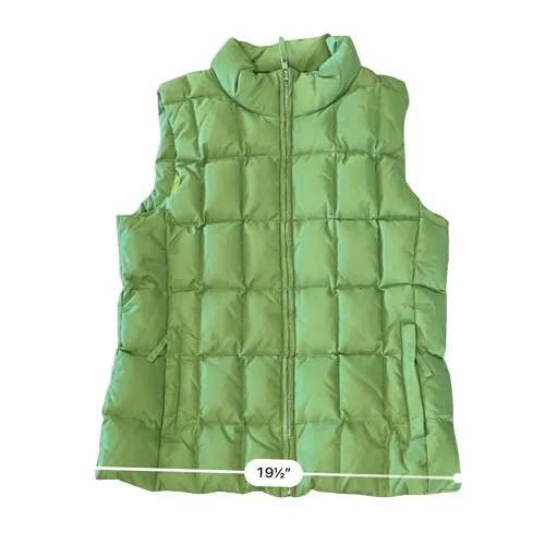 Gap Vintage Down Puffer Zipper Winter Washable  Vest Green MEDIUM‎ Outdoor - Image 7