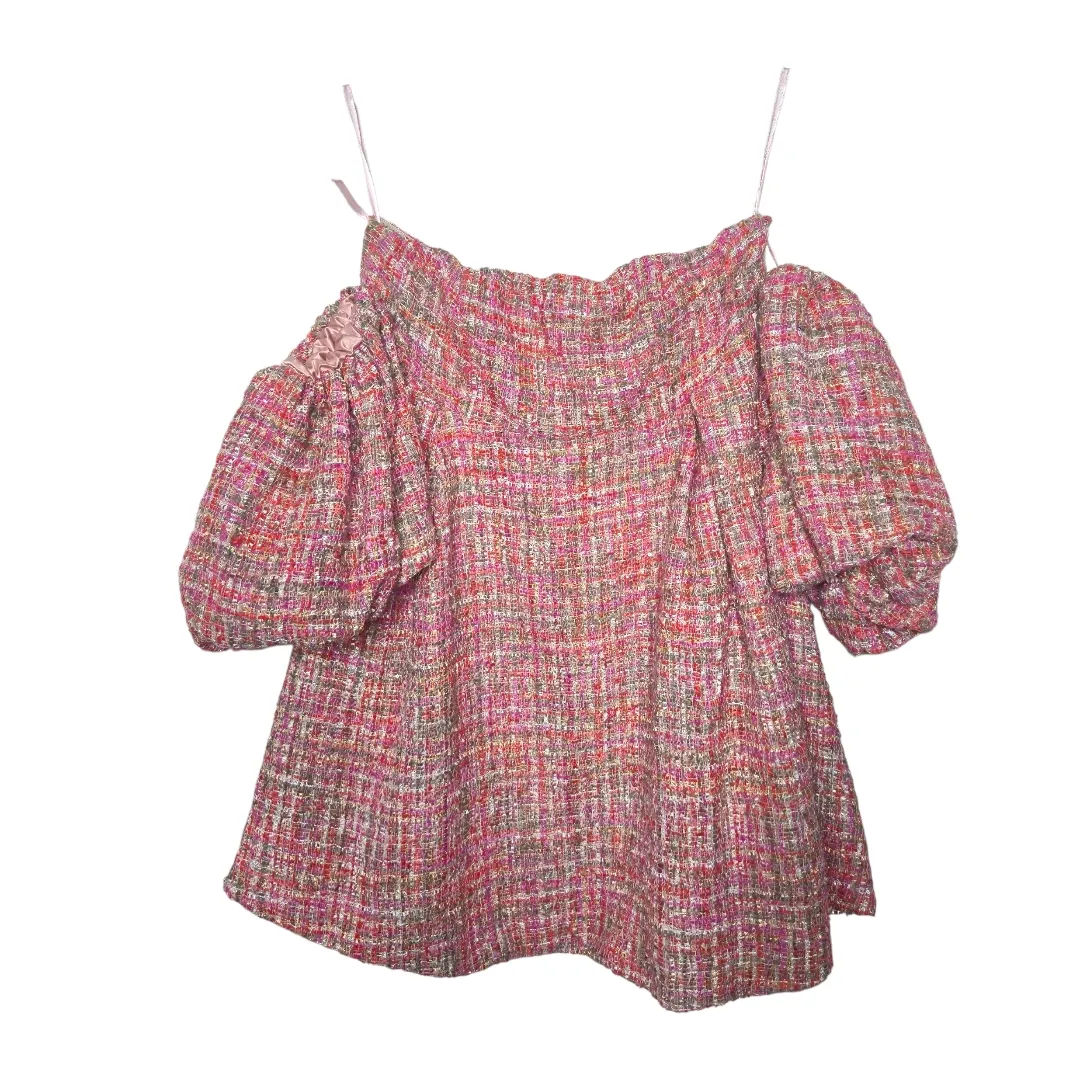 Alamour The Label Elodie Dress Pink Tweed Size Large NWT - Image 2