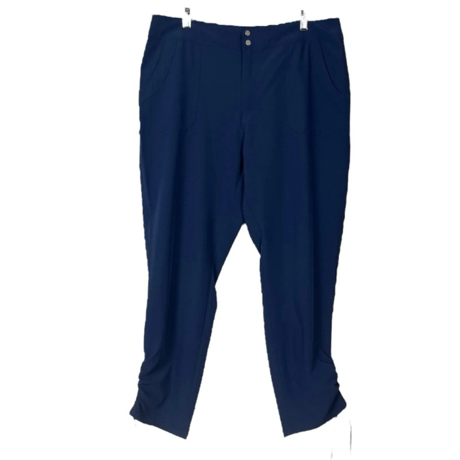 DB Sunday Dressbarn New Jogger Lounge Pants Tie Ankle Navy Blue Women’s Size 14 - Image 7