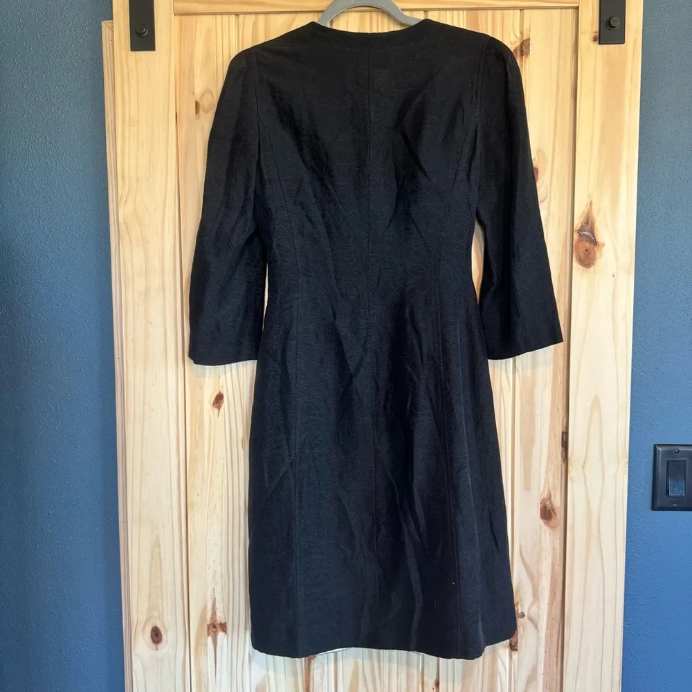 Tombolini Made in Italy Black Dress with Matching Jacket Italian Size 42 - Image 12