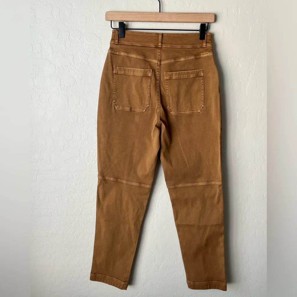 Spanx stretch twill straight leg pants small acorn NWT - Image 6