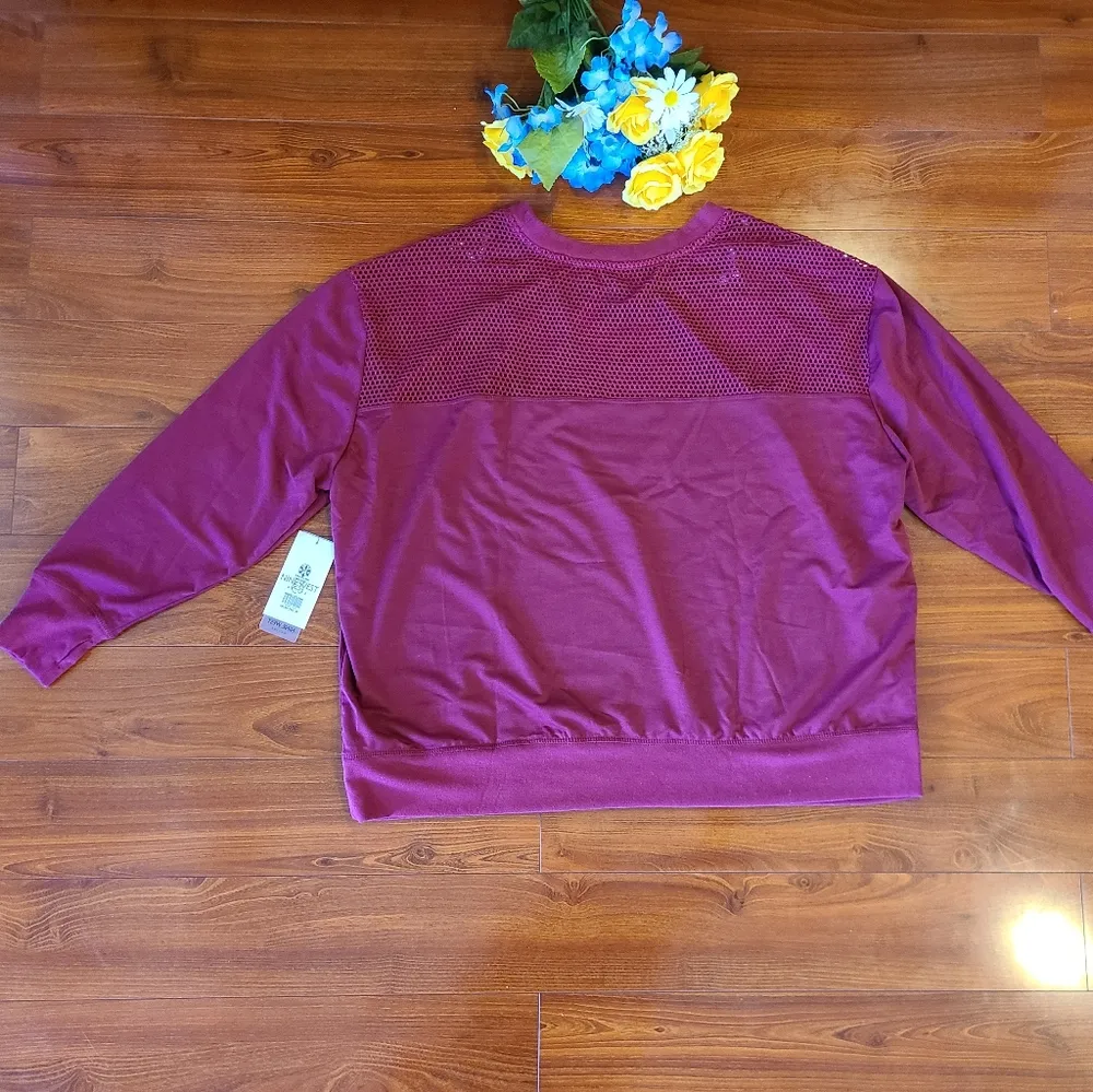 Nine West Active Maroon Top Size 2X - Image 4