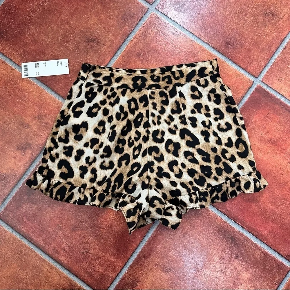 NWT Urban Outfitters Leopard Print Flutter Short - Image 10