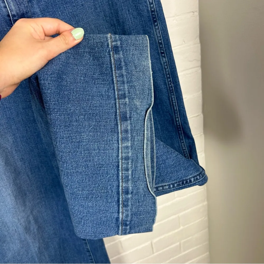 Gap High Rise Wide Leg Crop Jeans Size 16/33 Tall - Image 9