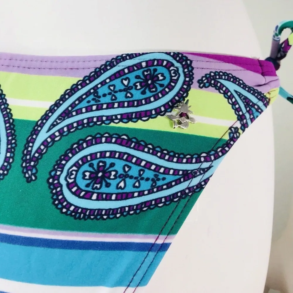 CIA.MARITIMA Small Side Tie Striped Bikini bottom - Image 4