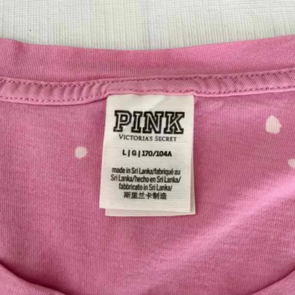 Victorias Secret‎ PINK Pink Paint Splatter & Cloud Crop T-Shirt - Image 2