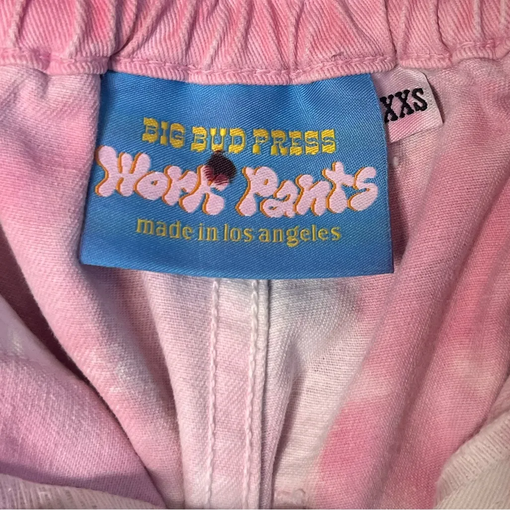 Big Bud Press pink camo work pants size XXS - Image 3