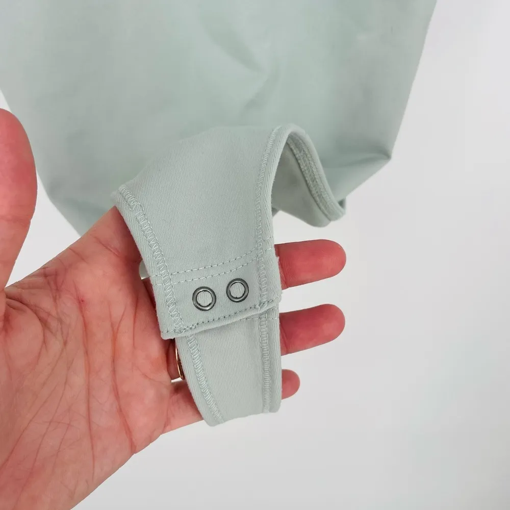 abercrombie & fitch square neck bodysuit minimalist mint green size s - Image 4