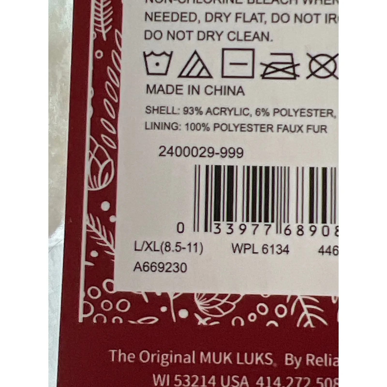 Muk Luks slippers NEW size L/XL Sherpa lined grey cozy core Warmth lounging Gray - Image 7