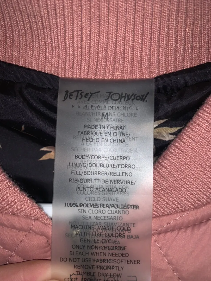 Betsy Johnson Bomber Jacket - Image 3