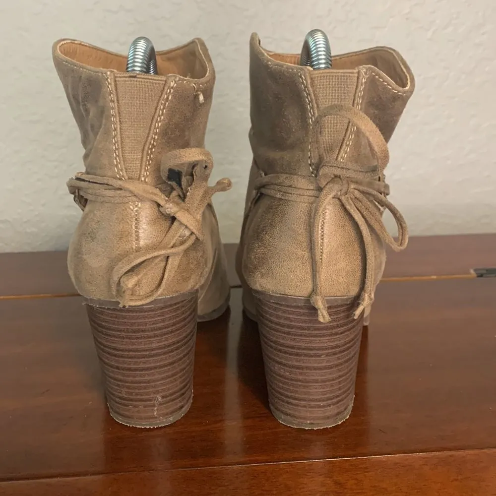 Shoe dazzle Lolis brown ankle booties size 8‎ Brown - Image 3