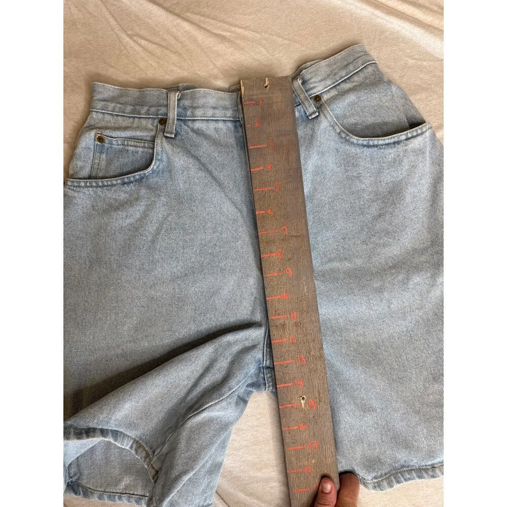 Vintage High Sierra Jorts Size 12 Light Wash 100% Cotton Denim Blue - Image 4