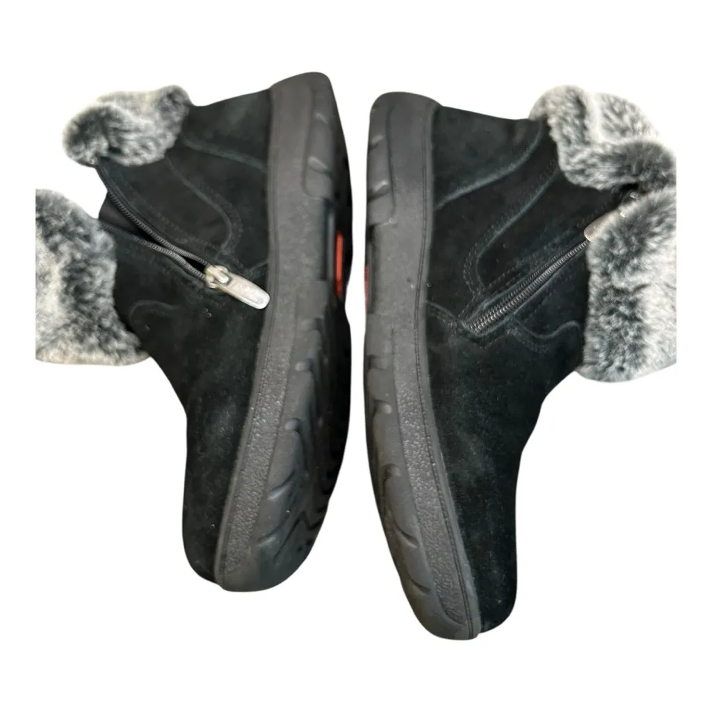 Khombu Women's Jessica Ankle Boots Faux Fur Shearling Lining size 9 - Image 10