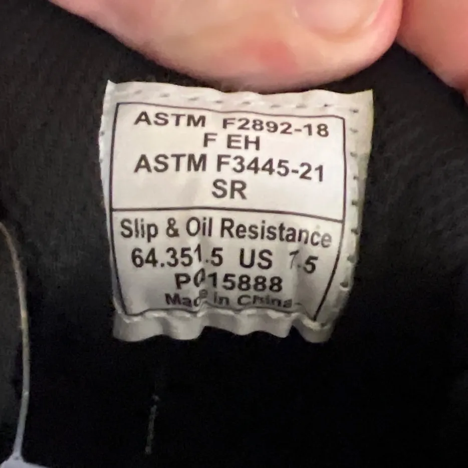 PUMA Safety Shoes For Crews Frontside Non-Slip Sneaker Black Leather Ms 7.5/Ws 9 - Image 9