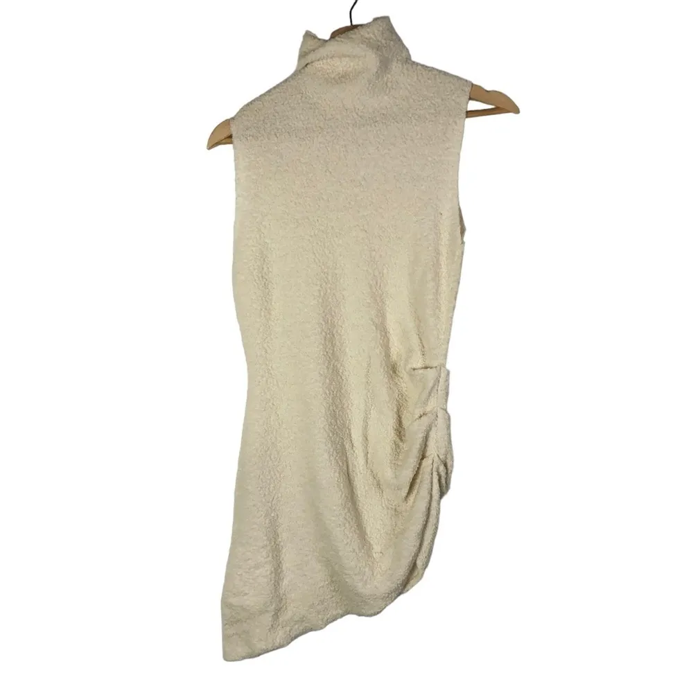 Helmut Lang Off White Ivory Asymmetric Sleeveless Tank Top S - Image 3