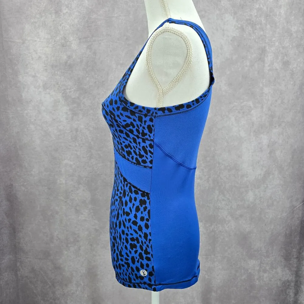 Standing Tree Blue Animal Print Activewear Streetwear Tank Top Small - Image 4