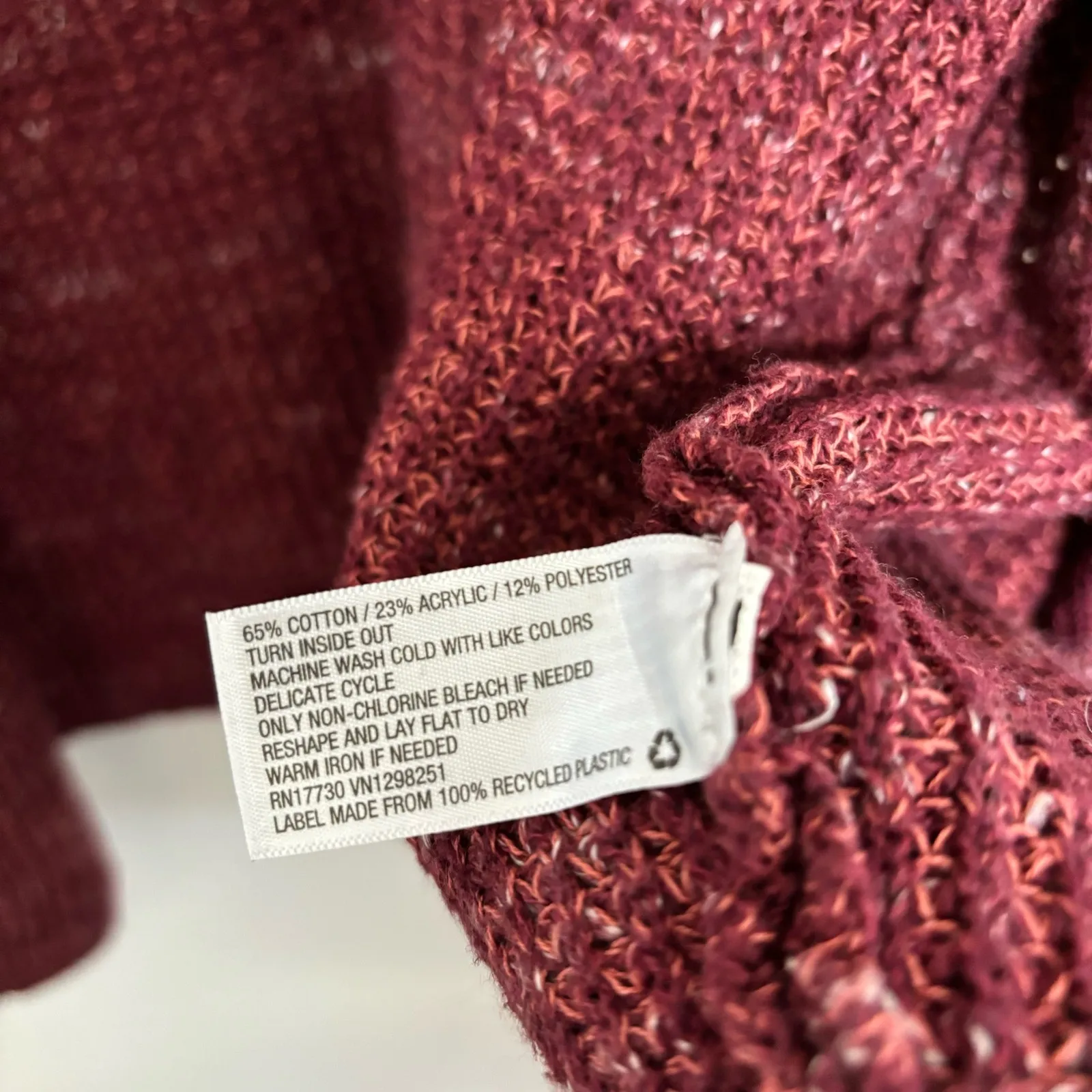 Universal Thread Burgundy Open Front Cardigan - Women's Cozy Layer - Image 3