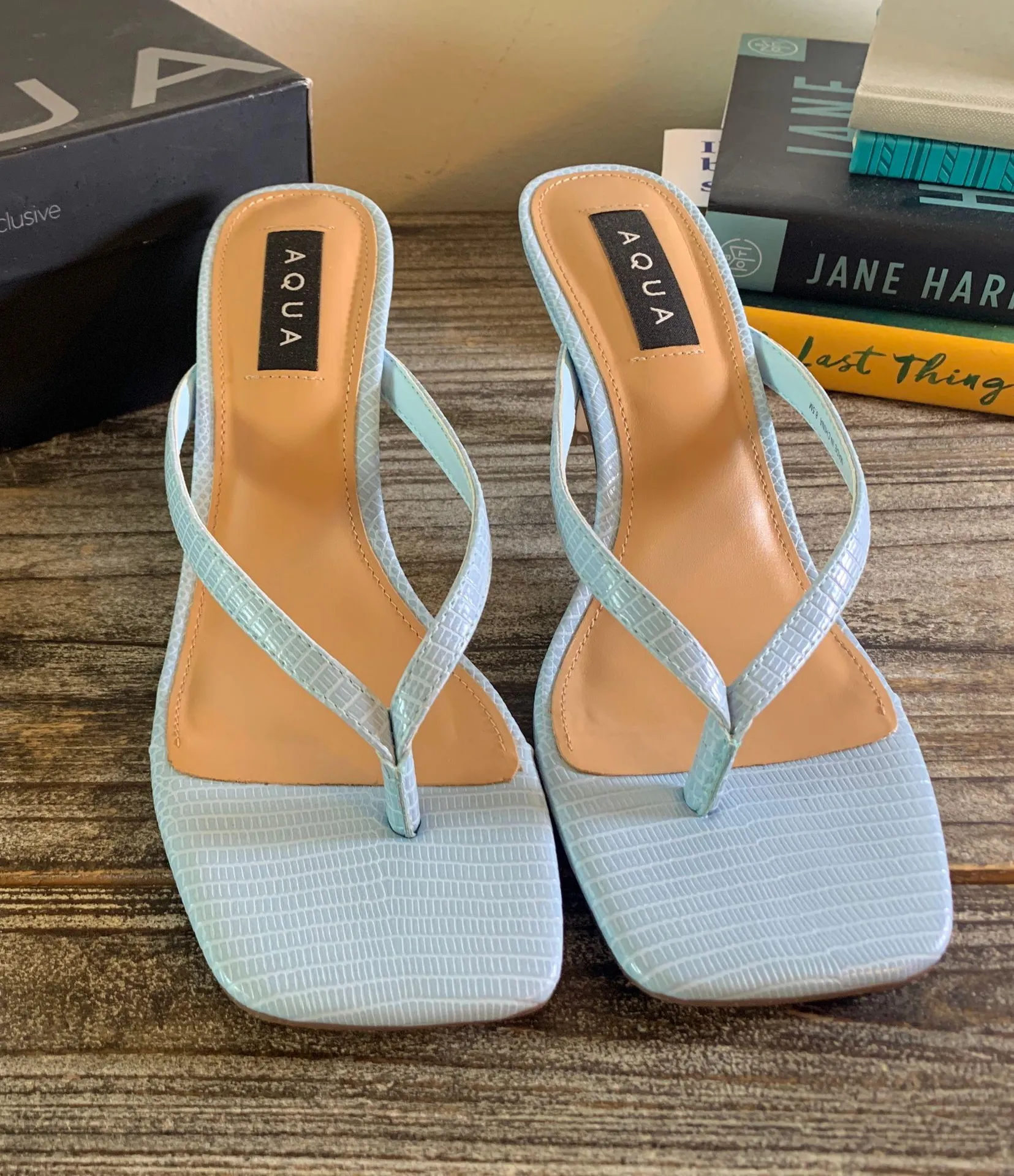 AQUA Elsie High Heel Thong Sandal - Image 2