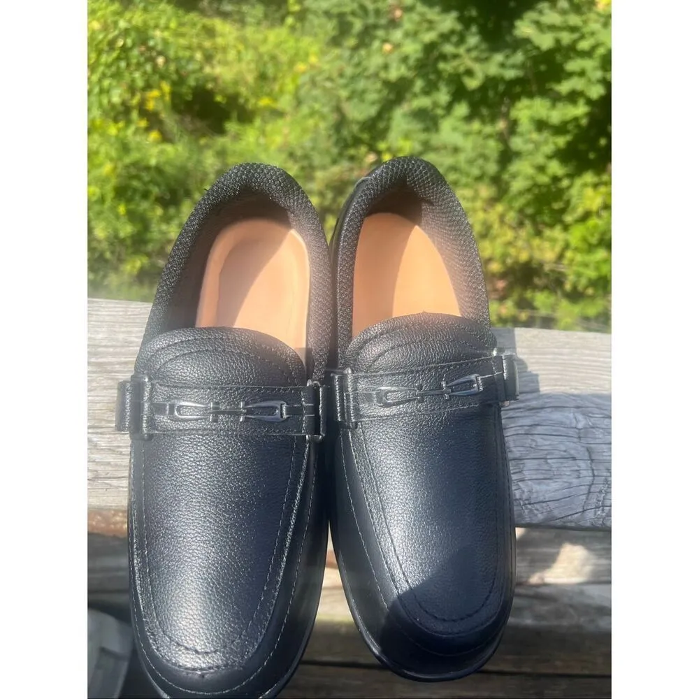 Ortho Feet Womans Chelsea Leather Loafers Black Sz 9.5 WIDE NIB - Image 6
