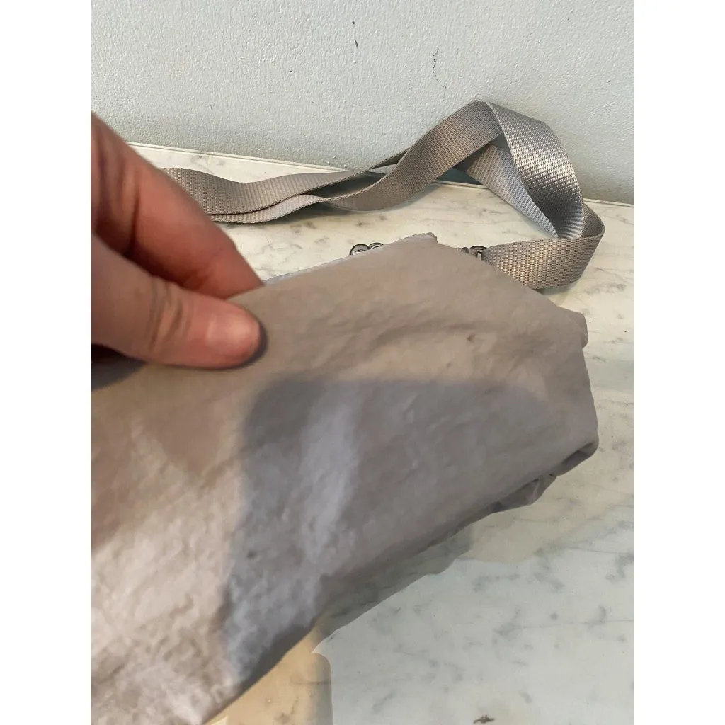 Lululemon All Night Festival Crossbody Bag Womens Medium Gray Nylon Purse - Image 3