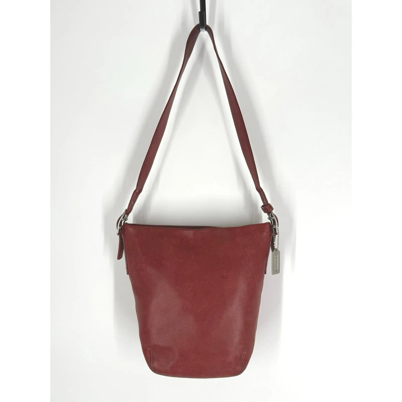 Vintage COACH Legacy Soho Soft Red Leather Bucket Shoulder Bag 9186 - Image 2