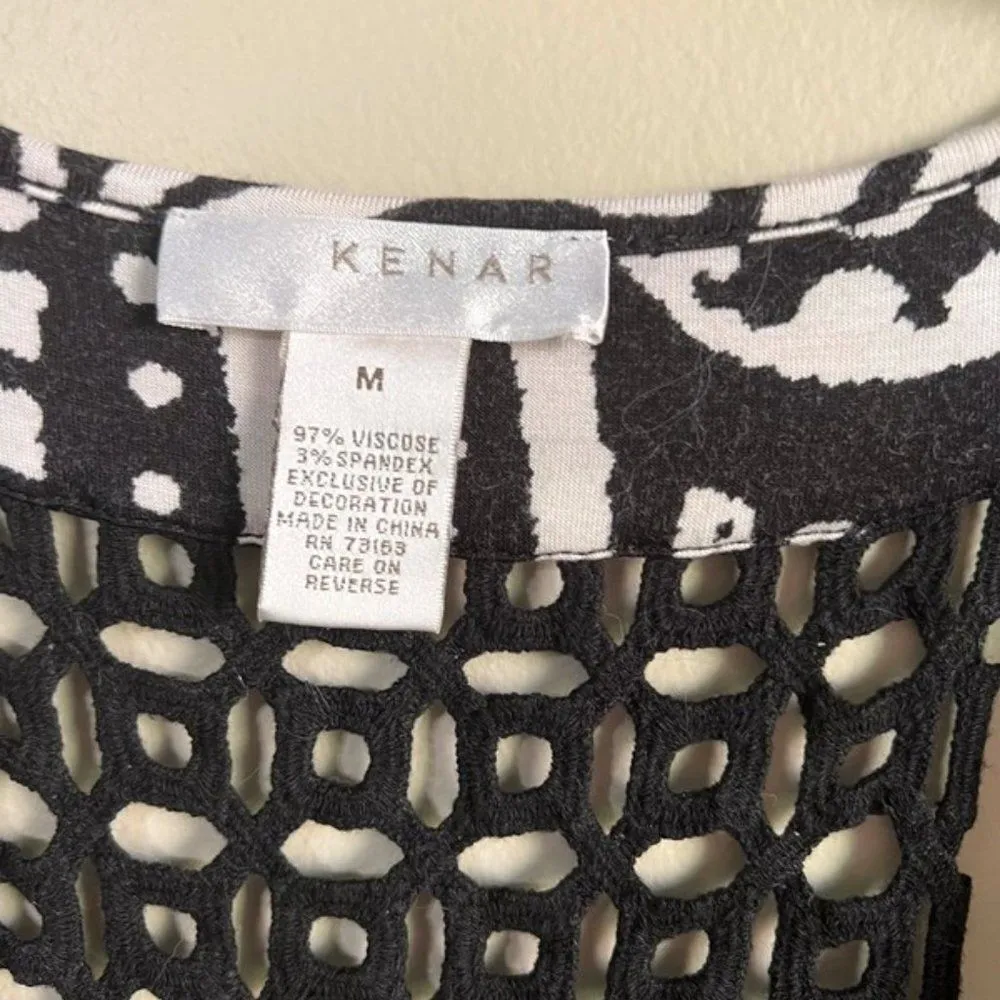 Kenar medium black and white tank top - Image 3