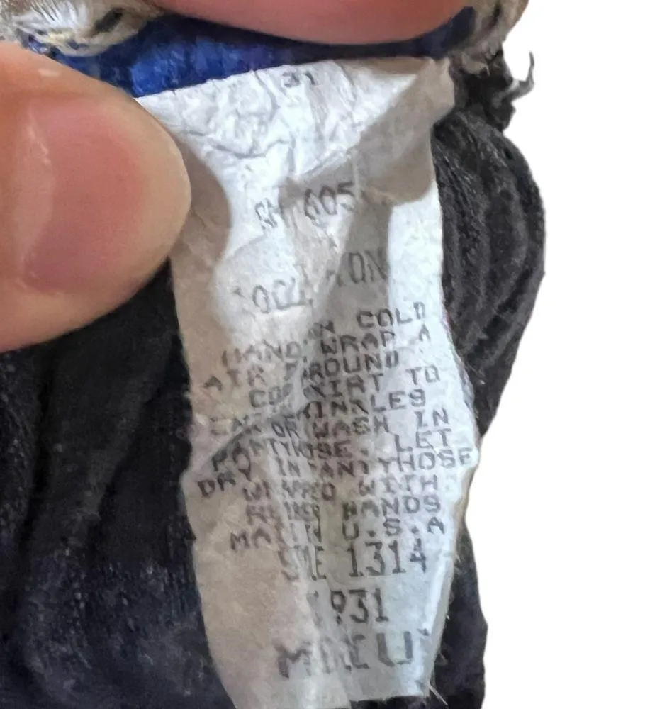 VINTAGE CIRCLE T by Marilyn Lennox denim maxi skirt. Size: Medium - Image 7