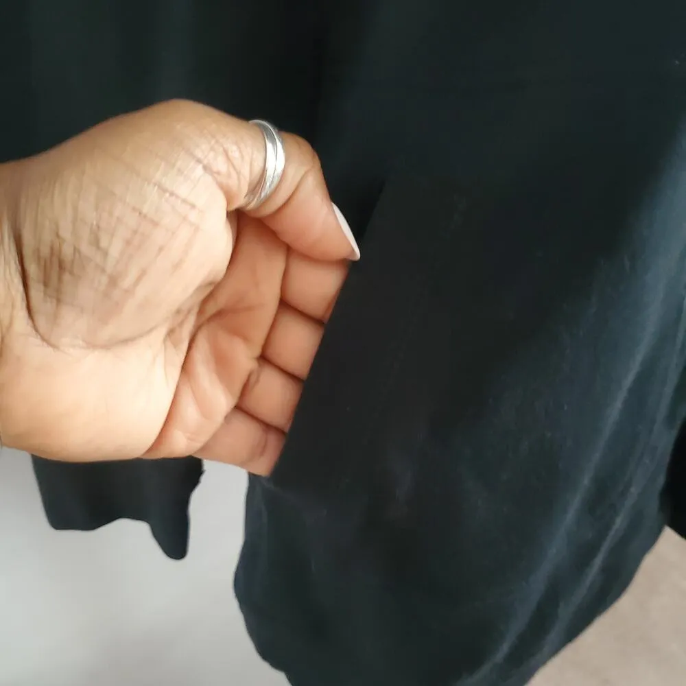 Chaps Denim Women's Black Open Collared Cardigan S - Image 6