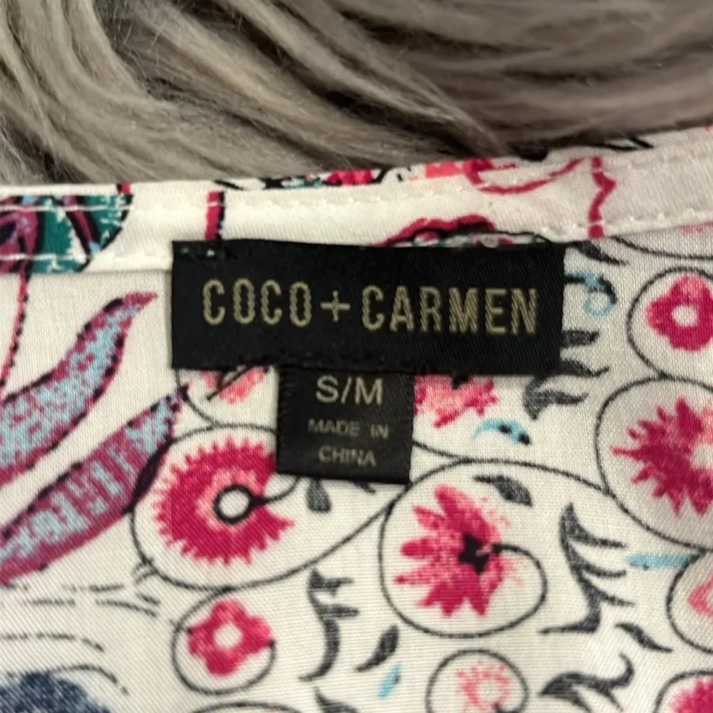 NWOT  mixed print flutter sleeve dress S/M - Image 4