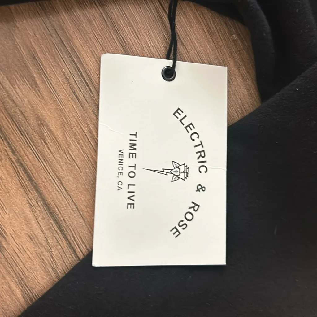 Electric & Rose Steely Jumpsuit Onesie Black Medium NWT - Image 11