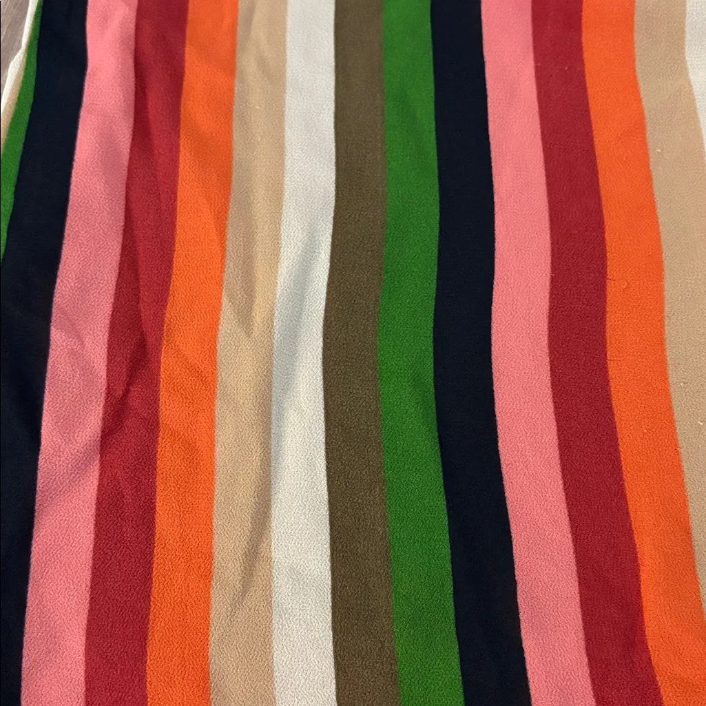 Reformation Clare Wide Leg Pants in Rainbow Stripe Trouser Size 6 - Image 7