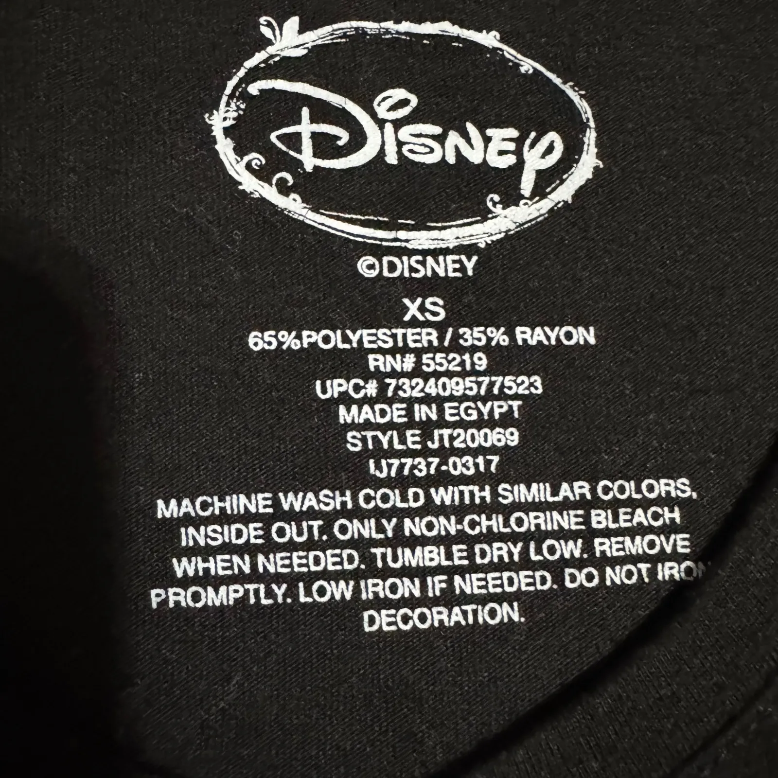 Disney Minnie Mouse Black Muscle Tank Top Women's XS Graphic Tee - Image 4