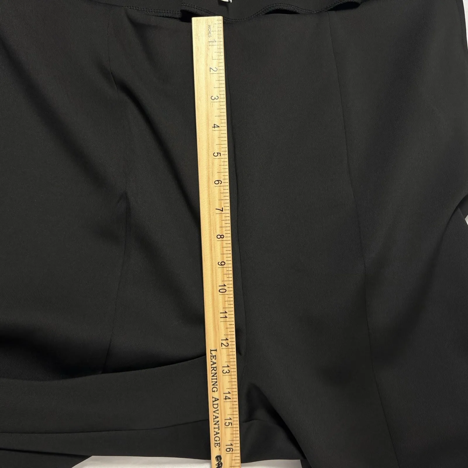 Good American GWB0066 Black Scuba Flare Ankle Zip Pants Sz 7 Plus Size Business‎ - Image 10